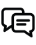 Icon of two overlapping chat bubbles representing conversation.